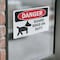 Signmission Guard Dogs On Duty Danger Sign, Vinyl Decal, 14in W x 10in L, 2PK OS-2PACK-DS-D-1014-L-1286 - alternate 2